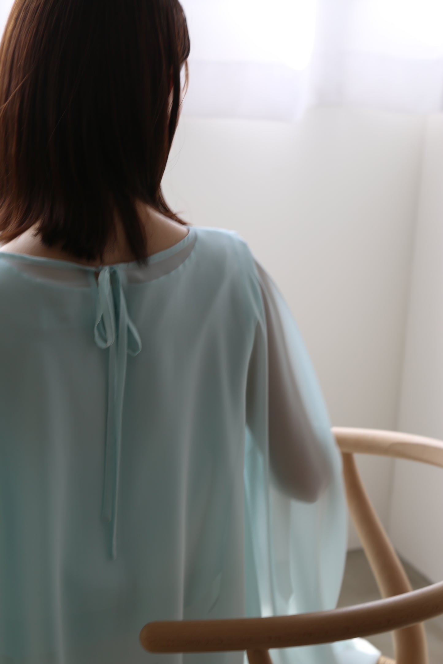 Plume cape Logo top (mint green)