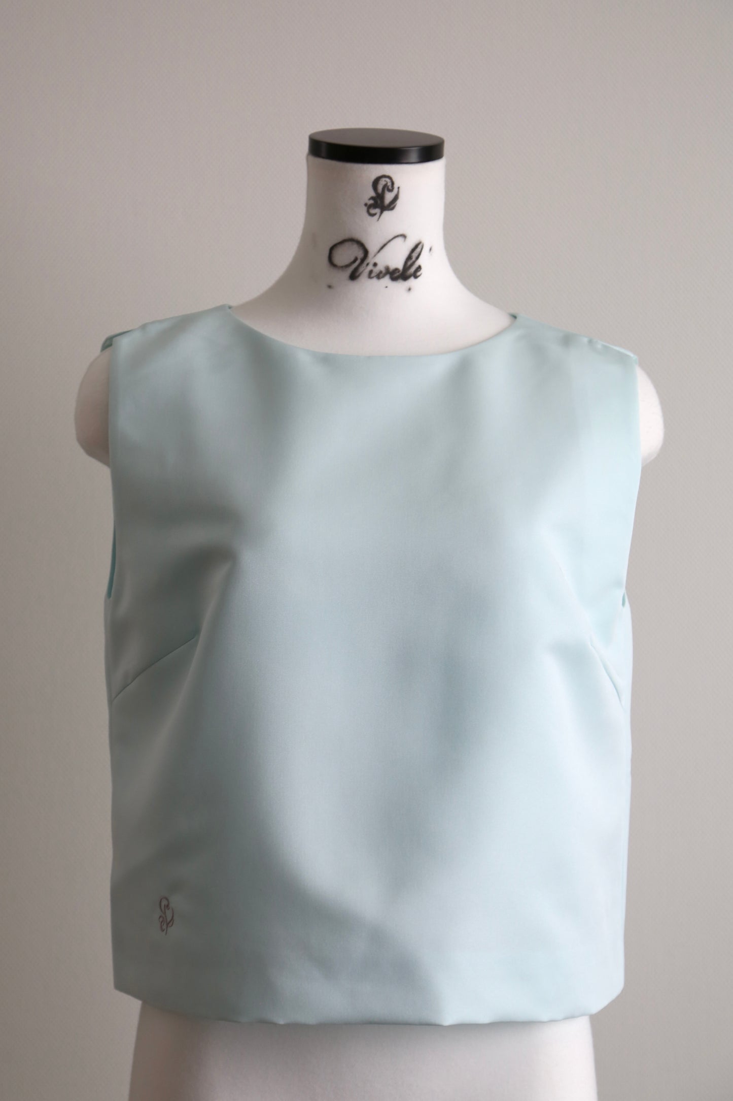 Plume cape Logo top (mint green)