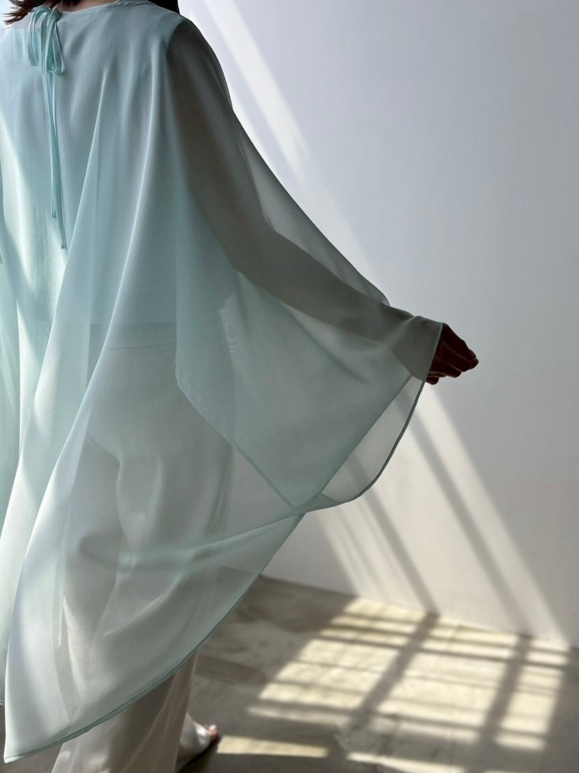 Plume cape Logo top (mint green)