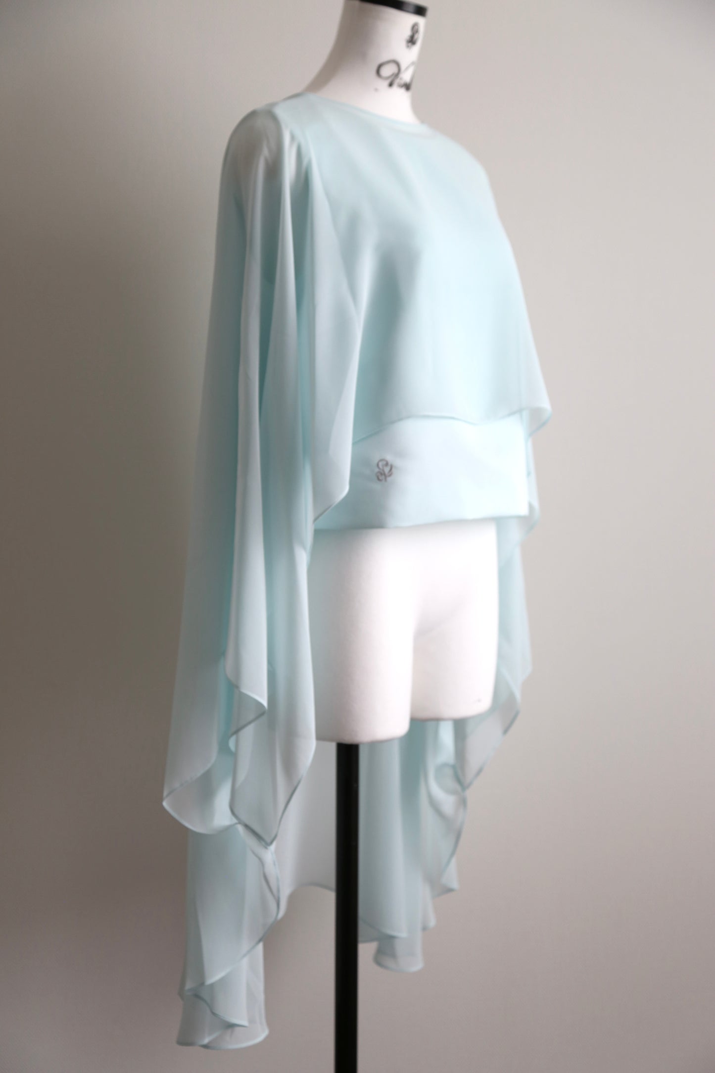 Plume cape Logo top (mint green)