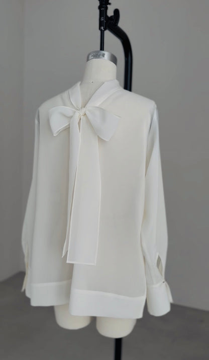 sheer blouse  Aérienne (vanilla)