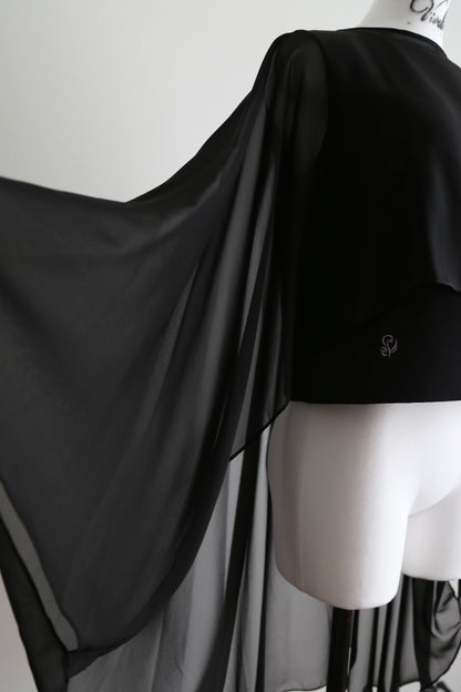 Plume cape Logo top (black)
