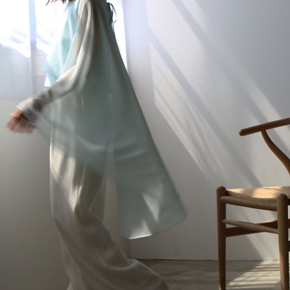 Plume cape Logo top (mint green)