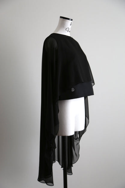 Plume cape Logo top (black)