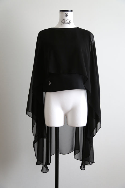 Plume cape Logo top (black)