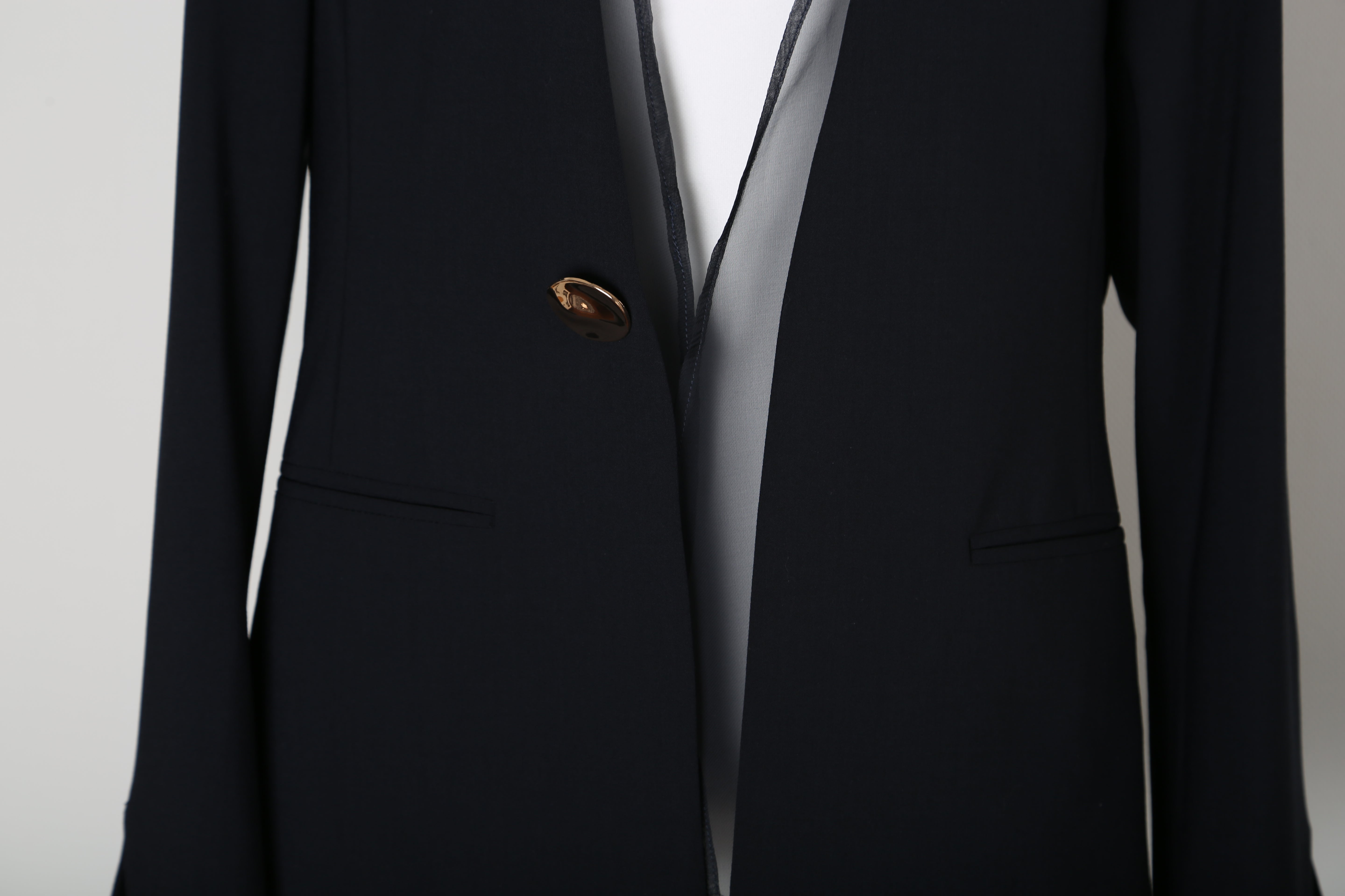 Sheer cachecoeur jacket [Navy] – Vivele