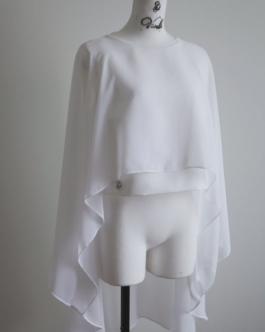 Plume cape Logo top (white)