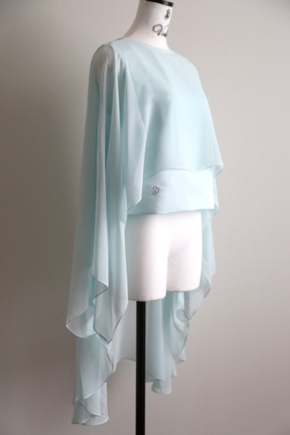 Plume cape Logo top (mint green)