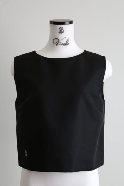 Plume cape Logo top (black)