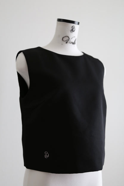 Plume cape Logo top (black)