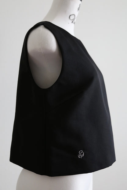 Plume cape Logo top (black)