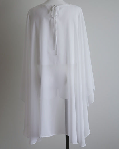 Plume cape Logo top (white)
