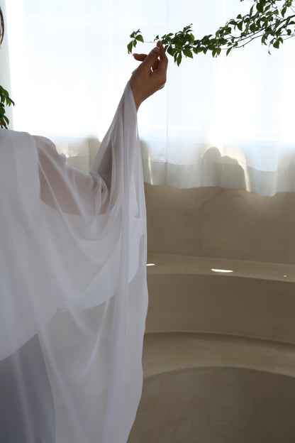 Plume cape Logo top (white)