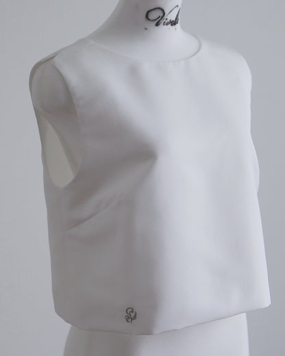 Plume cape Logo top (white)