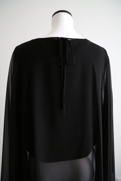 Plume cape Logo top (black)